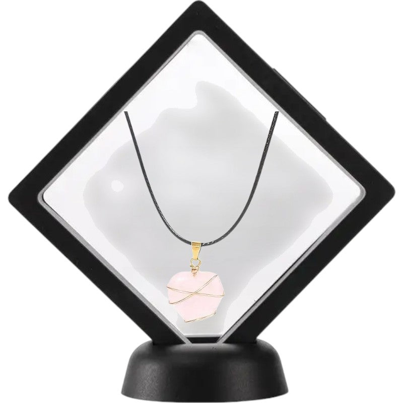 Elegant Heart-Shaped Pendant Necklace for Women - Stylish Jewelry Gift Pink