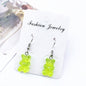 1 Pair Sweet Fun Resin Gummy Bear Stud Earrings Yellow