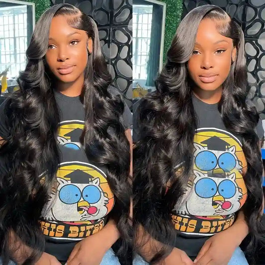 13x4 Lace Front Body Wave Wig - 200% Density Premium Human Hair