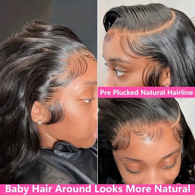 13x4 Lace Front Body Wave Wig – 200% Density, Human Hair