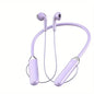 Wireless Neckband Earphones – Noise Cancelling, Sport, USB Charge Purple