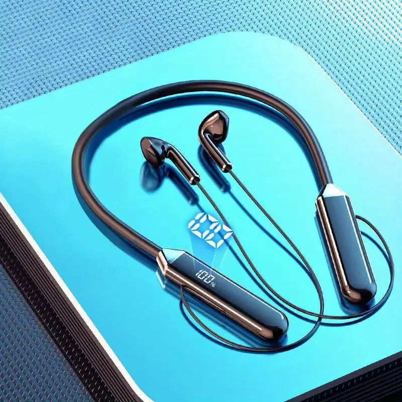Wireless Neckband Earphones – Noise Cancelling, Sport, USB Charge