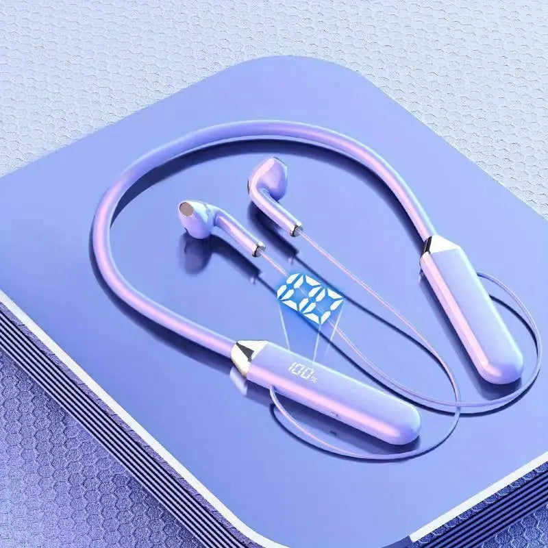 Wireless Neckband Earphones – Noise Cancelling, Sport, USB Charge