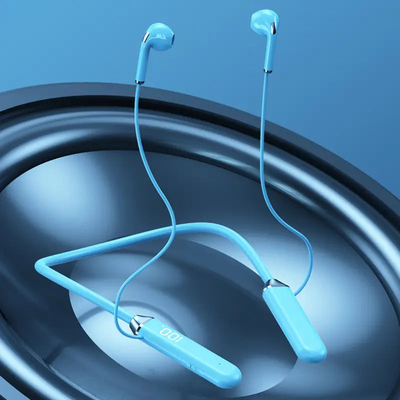 Wireless Neckband Earphones – Noise Cancelling, Sport, USB Charge