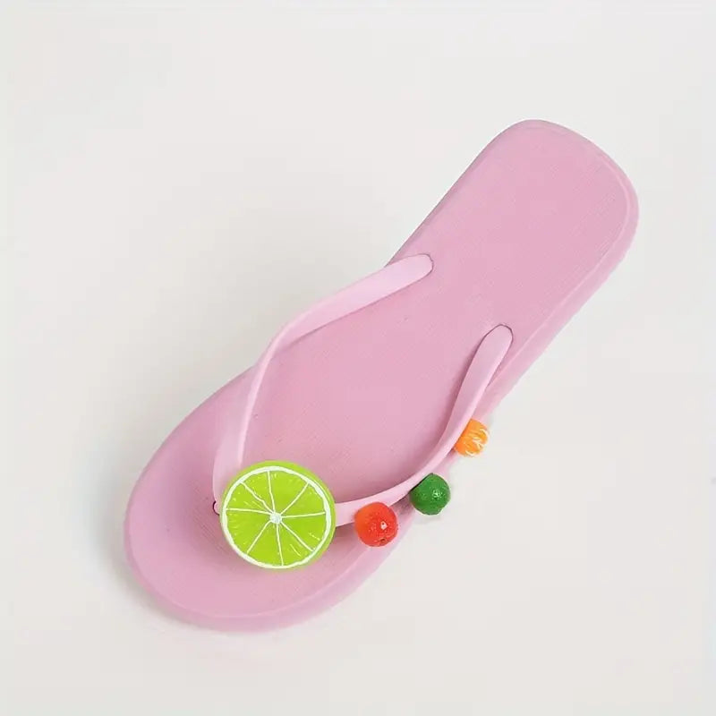 Women’s Lightweight EVA Flip-Flops – Tropical Fruit Beach Slides