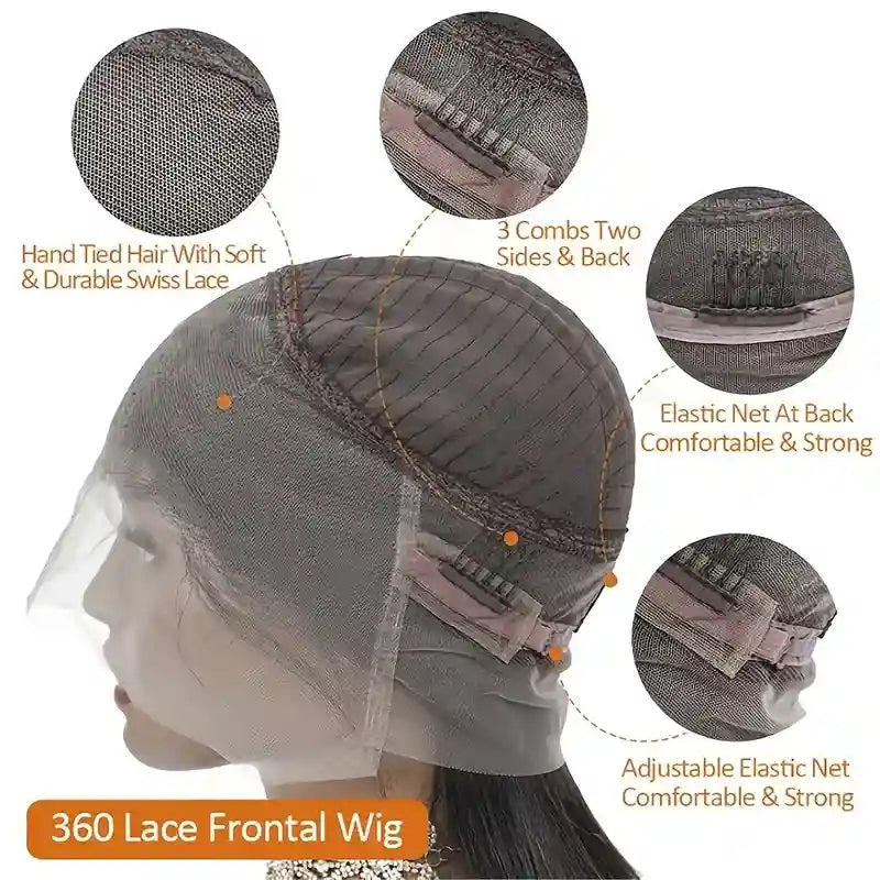 360 Body Wave HD Lace Wig - 180% Density Premium Human Hair