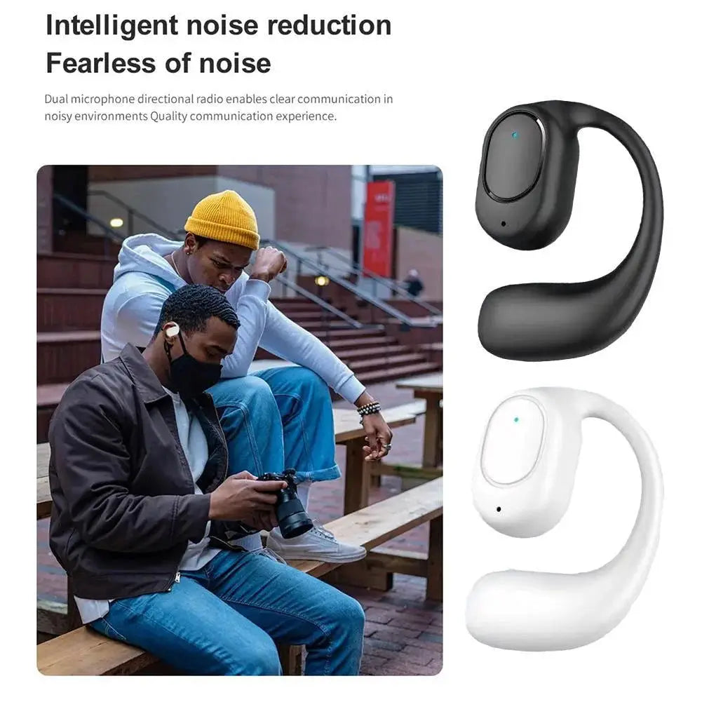 2025 Open-Ear Bluetooth Earbuds – Sport Over-Ear with Mic