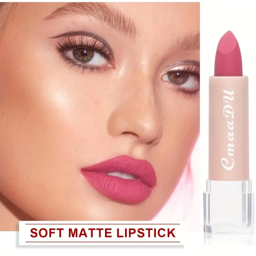 15-Color Matte Lip Glaze Set – 5 Pack w/ Travel Case