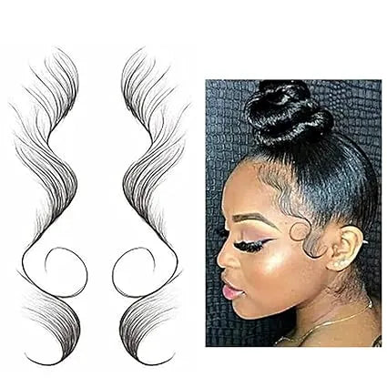 Temporary Hair Edges Tattoo Sticker – Waterproof & Long-Lasting Baby Hair Design
