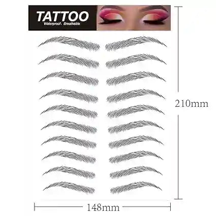 6D Hair-Like Eyebrow Tattoo Stickers – Waterproof & Natural Looking