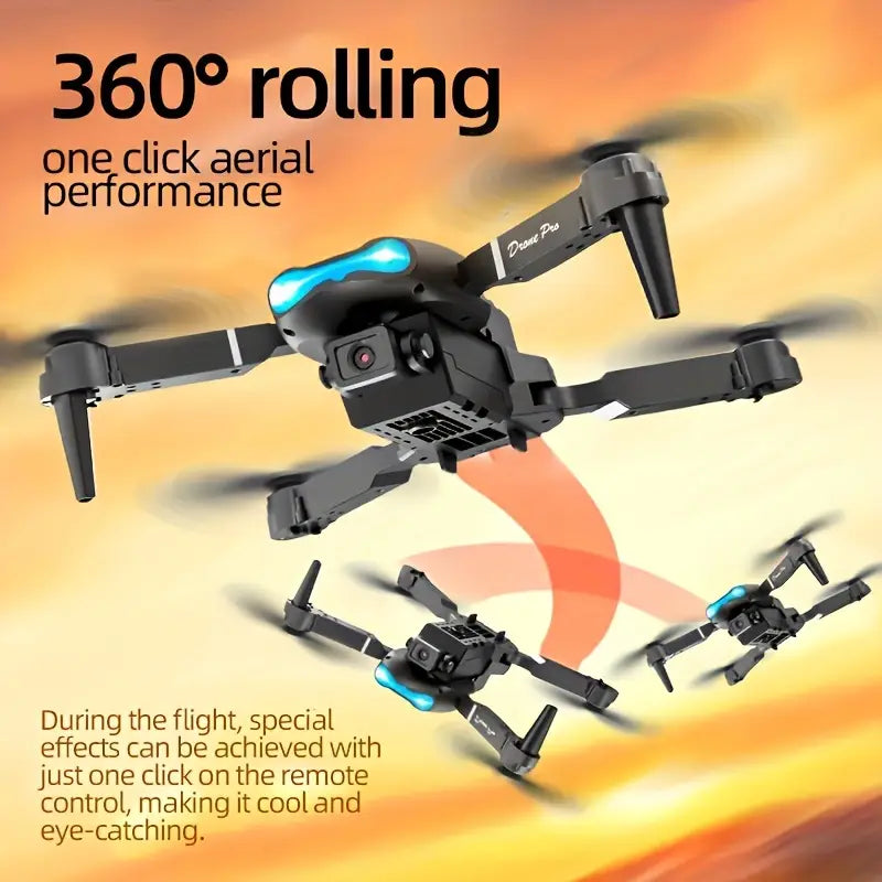 E99 Foldable RC Camera Drone – Quadcopter Toy for Beginners