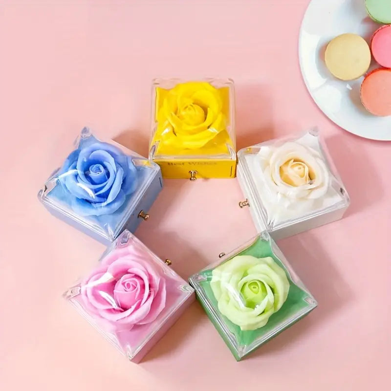 Glam Macaron Jewelry Box with Drawers – Soap Flower Look