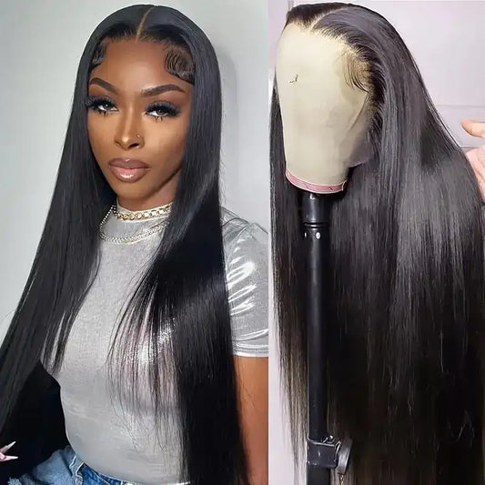 180% Density Full Lace Straight Wig – Natural HD Lace & 100% Human Hair