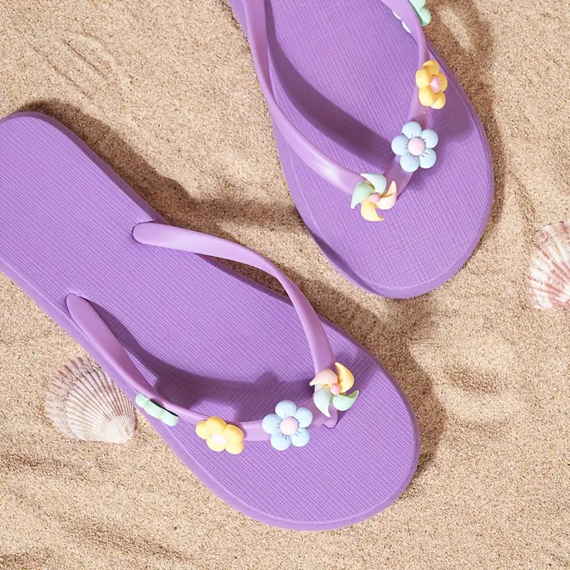 Women’s Lightweight EVA Flip-Flops – Tropical Fruit Beach Slides