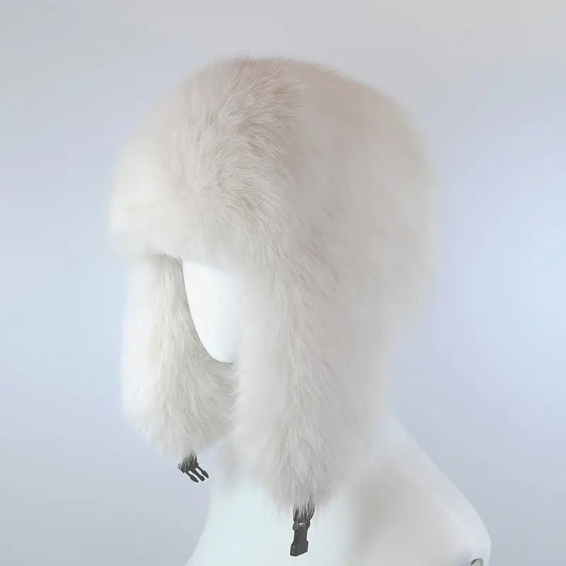 Vintage Fleece-Lined Bomber Hat – Warm Winter Ear Flaps