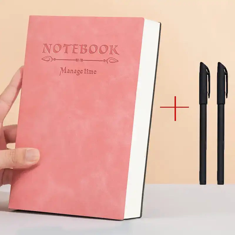 Extra Thick A5 Soft Faux Leather Notebook – Vintage Style