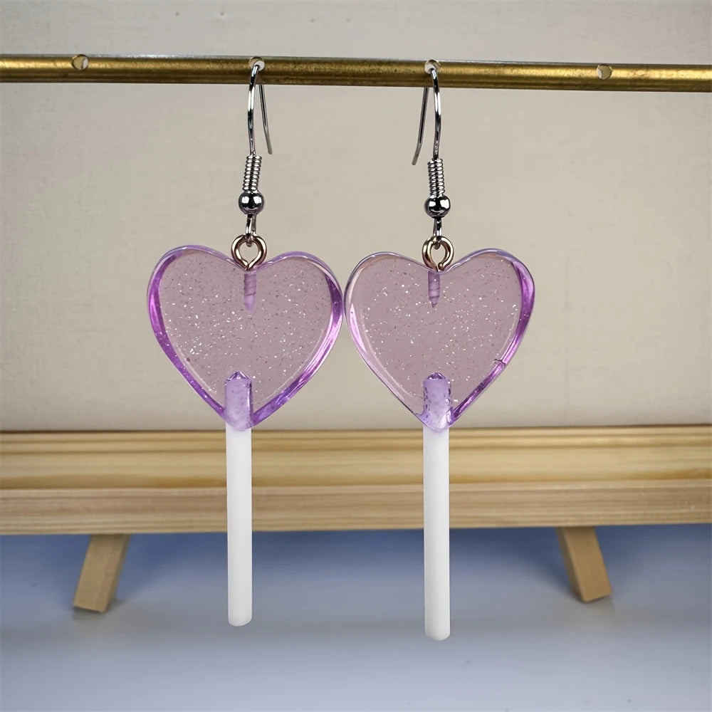 acrylic-heart-lollipop-pendant-earrings