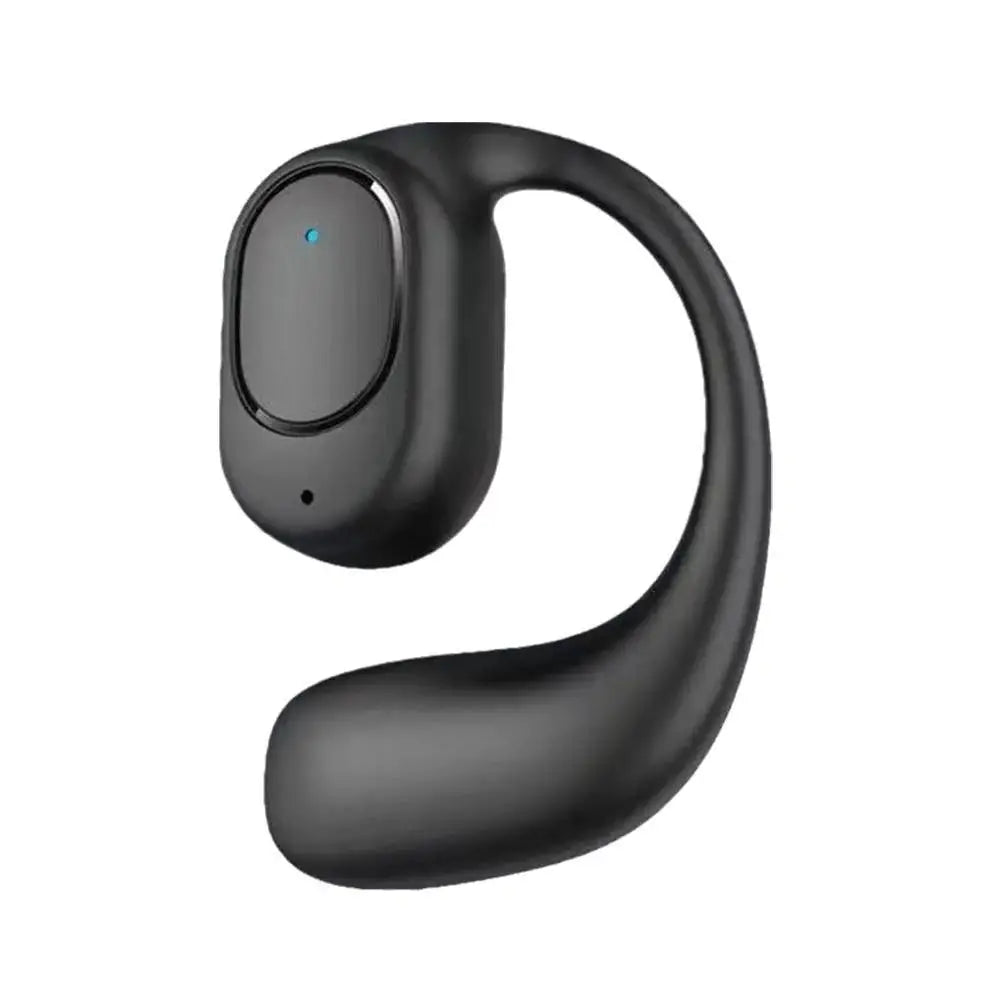 2025 Open-Ear Bluetooth Earbuds – Sport Over-Ear with Mic Black