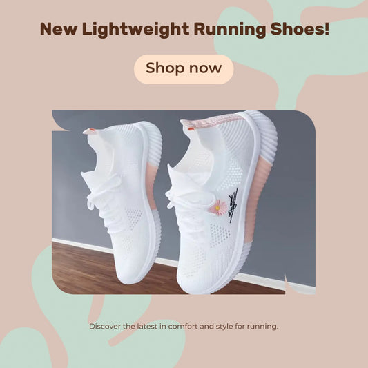 Lightweight Mesh Upper Women's Running Shoes - Breathable Floral Embroidery Sneakers
