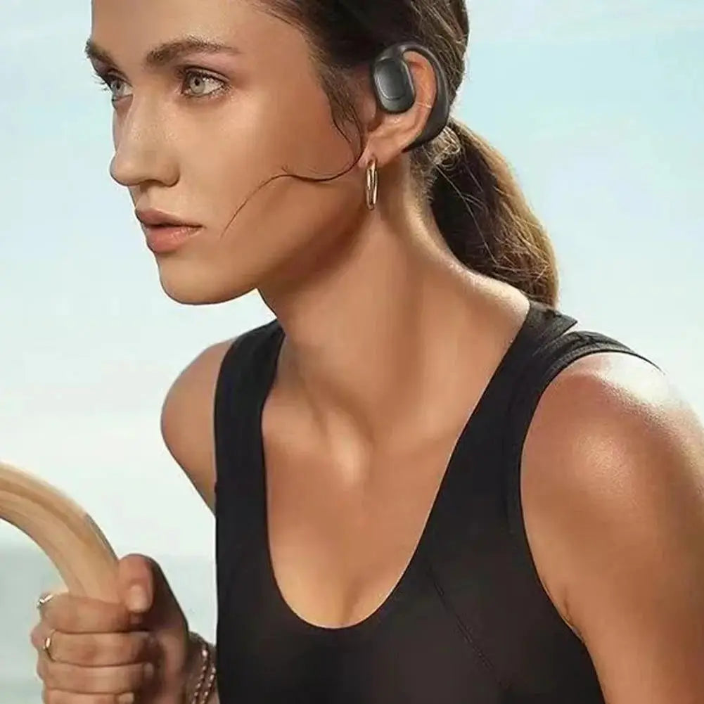 2025 Open-Ear Bluetooth Earbuds – Sport Over-Ear with Mic