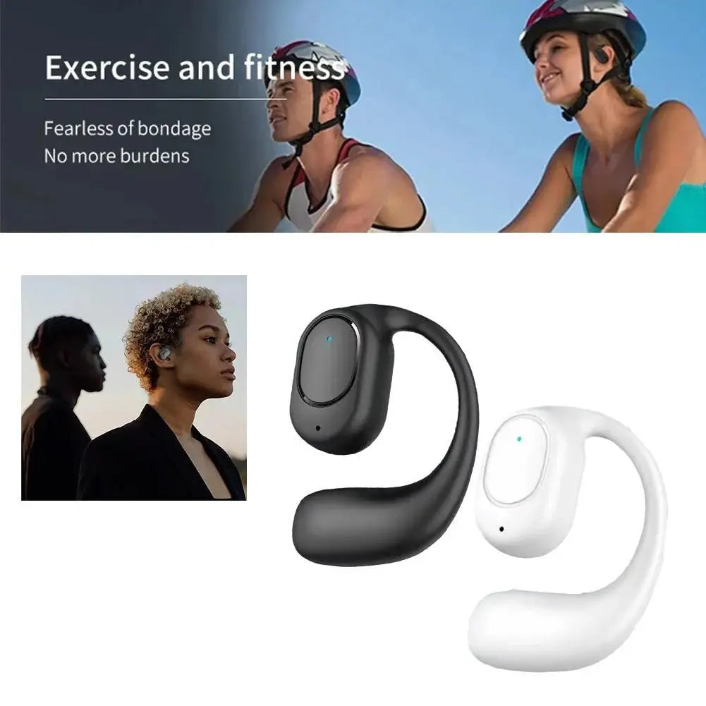 2025 Open-Ear Bluetooth Earbuds – Sport Over-Ear with Mic