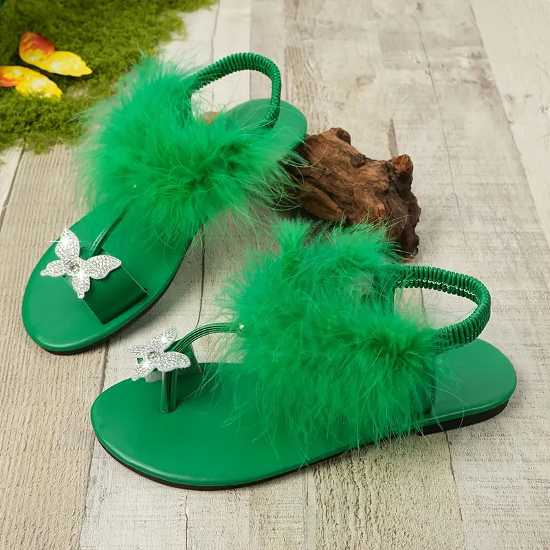 Casual Solid Color Open Toe Flat Sandals – Ankle Strap, Low Heel