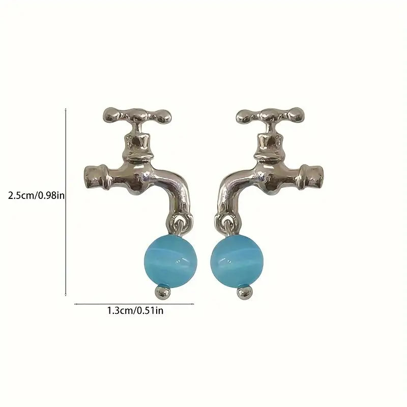 Fashionable Faucet Shape Earrings for Women and Girls