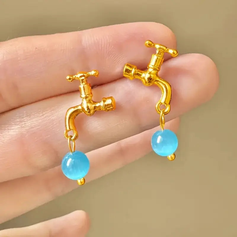 Fashionable Faucet Shape Earrings for Women and Girls