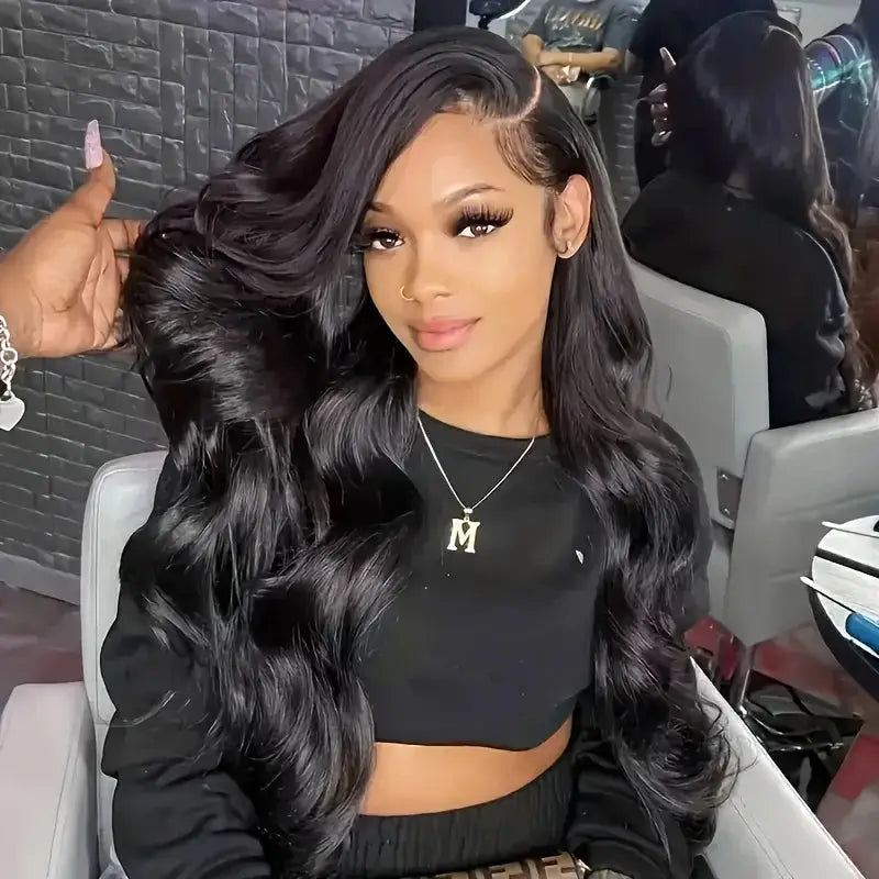 13x4 Lace Front Body Wave Wig – 200% Density, Human Hair