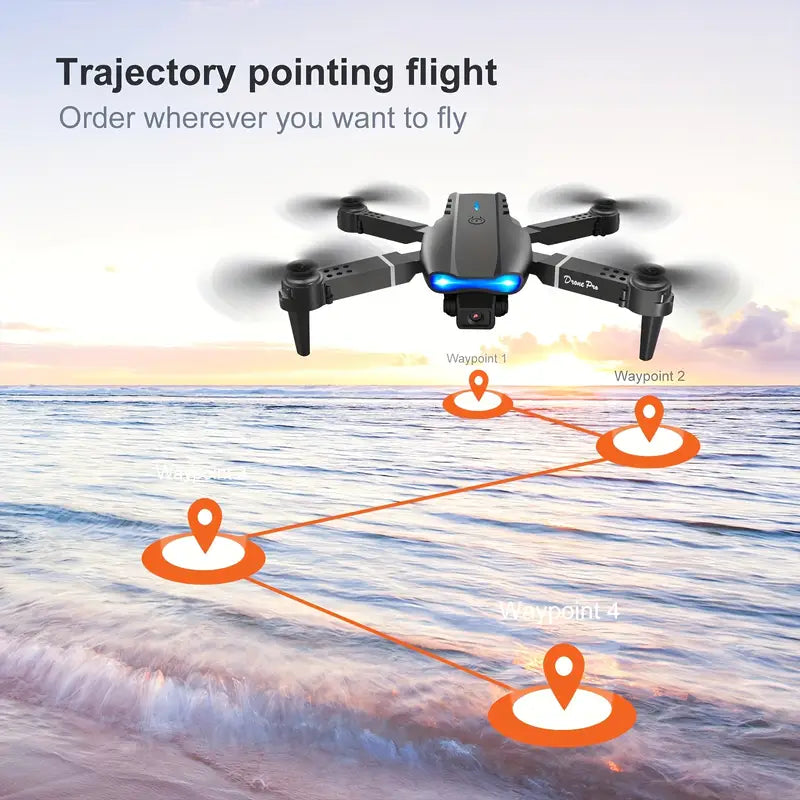 E99 Foldable RC Camera Drone – Quadcopter Toy for Beginners