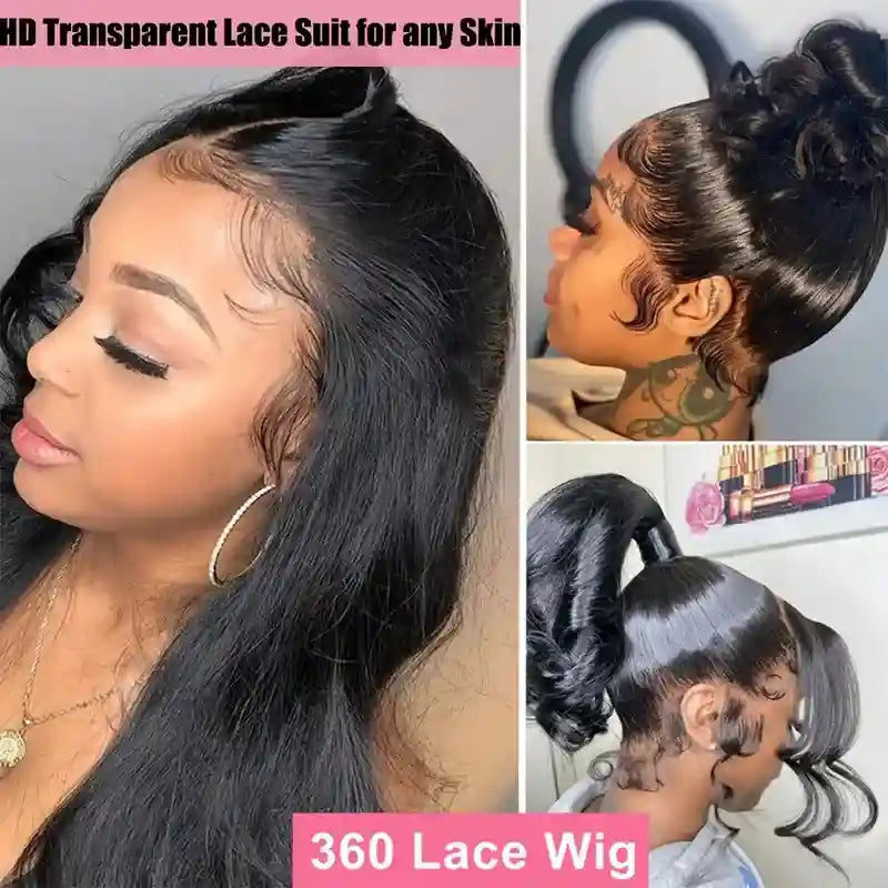 360 Body Wave HD Lace Wig - 180% Density Premium Human Hair