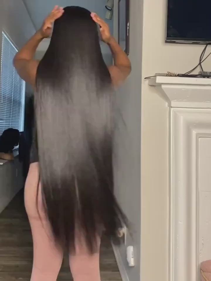 180% Density Full Lace Straight Wig – Natural HD Lace